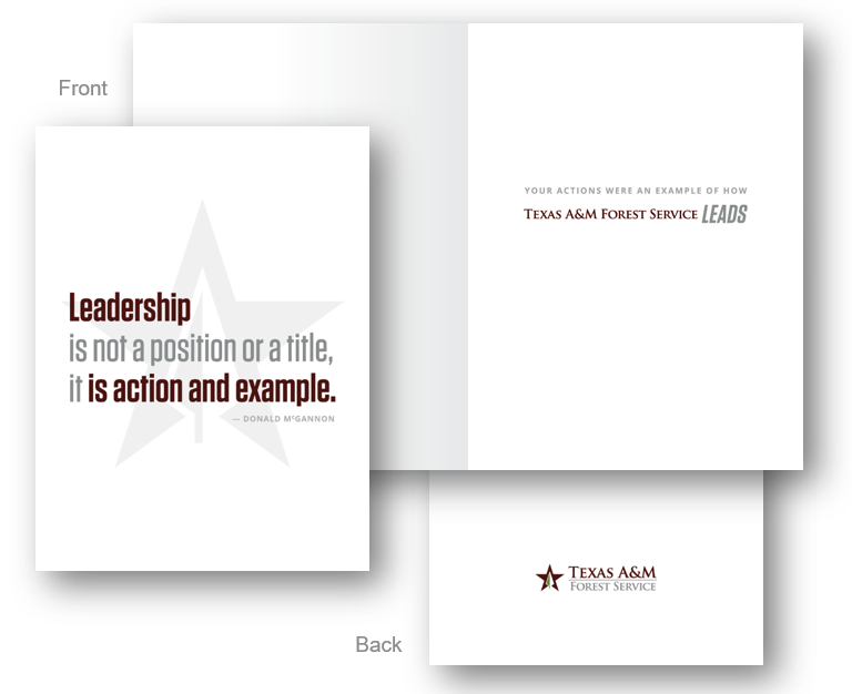 Peer recognition mailing card Peer recognition mailing card
